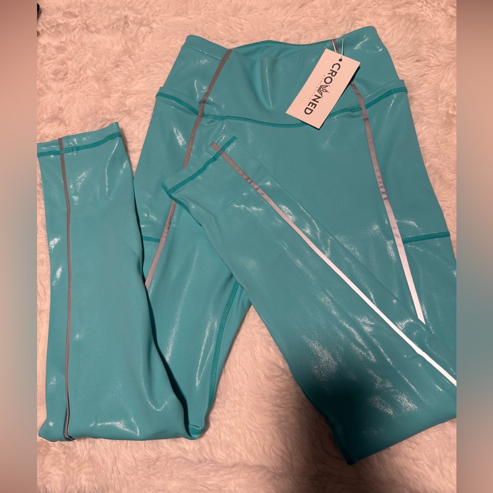 Crowned Athletics Electric Lagoon Leggings